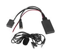 Adaptateur de câble audio AUX IN Bluetooth pour microphone stéréo de voiture Matériau ABS de haute qualité Plug Play Music Streaming pour Zafira Tigra CD30 CDC40 CD70 DVD90 Noir
