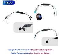 Adaptateur de câble audio pour autoradio, câble d'antenne audio mâle double Fakra - Din mâle pour Audi/VW/Volkswagen, électronique automobile GPS Radio_Antenna1