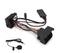 Adaptateur de Câble Bluetooth AUX-in 12 Broches pour 207 307 407 308, Connecteur Audio de Haute qualité, Compatible avec Les Téléphones iOS/, Matériau ABS