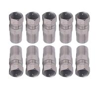Adaptateur de câble coaxial RF avec fiche F mâle vers TV 9,5 mm femelle pour décodeur TV satellite, alliage de zinc, étanche, ignifuge, lot de 1/5/10