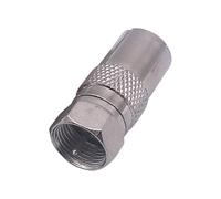 Adaptateur de câble coaxial RF avec fiche F mâle vers TV 9,5 mm femelle pour décodeur TV satellite, alliage de zinc, étanche, ignifuge, lot de 1/5/10