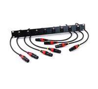 Adaptateur de câble convertisseur traversée XLR femelle à 3 broches for armoire 1U 8 voies personnalisée(F to F Red,2.9M)