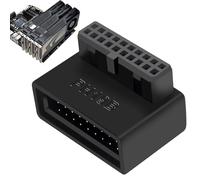 Adaptateur de câble de carte mère - En-tête mâle de carte mère | Adaptateur d'en-tête d'extension à broches | Connecteur adaptateur de câble, en-tête interne de carte mère haute vitesse 19 broches/20