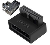 Adaptateur de câble de carte mère - USB 3.0 ABS 19 broches/20 broches, conversion de chemin de données, liaison d'interface d'en-tête | Parfait pour l'assemblage de petits boîtiers, l'extension E/S