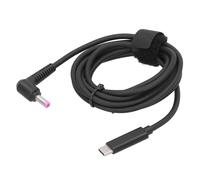 Adaptateur de câble de charge USB-C pour ordinateur portable HP, convertisseur à embout bleu intelligent avec prise CC 4,5 mm, compatible avec la