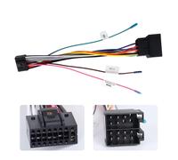 Adaptateur De Câble De Harnais De Câblage Iso Standard 16 Broches Pour Android Car Stereo Radio Car Audio Connector Plug With Steering Wheel Control Lines And Control Line[X748]