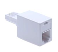 Adaptateur de câble de ligne téléphonique BT de la prise femelle RJ11 à la prise mâle BS6312 431A | Connecteur standard modulaire britannique UK à 6P4C pour câble universel RJ11 | Convertisseur 4 fils