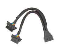 Adaptateur de câble d'extension 1X mâle et 2X femelles (1FT/30CM) (1Pack)