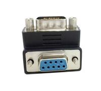 Adaptateur de câble d'extension DB9PIN à DB9 RS232 mâle à femelle coudé à 90 degrés