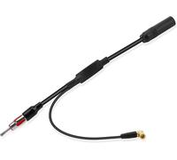 Adaptateur de câble diviseur d'antenne Universel Dab+/FM pour Voiture Connecteur ISO vers DIN & SMB Compatible avec Les autoradios Pioneer, Sony, Alpine, TechniSat, Blaupunkt