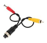 Adaptateur de Câble pour Caméra de Recul avec Fiche Mâle 4 Broches, Câble D'extension en Plastique, Conversion Facile pour Surveillance et Navigation Véhicule