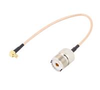 Adaptateur de Câble RG316,Câble Coaxial RF de 0,7 pi UHF Adaptateur Femelle SO239 à MCX à Angle Droit
