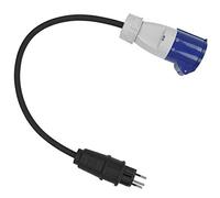 Adaptateur de câble Suisse CEE pour caravane, camping-car, roulotte, bateau, 230 V (PA)