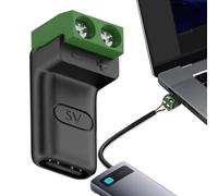 Adaptateur de câble USB C | Connecteur mâle à 2 broches à connexion rapide - Connecteur USB C sans soudure avec borne à vis, pour industriel, scientifique, bricolage, réparation de charge, téléphones