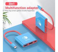 Adaptateur de câble USB C vers HDMI pour Nintendo Switch MacBook Pro, hub 3 en 1 type-c, sortie Thunderbolt 3 vers HDMI 4K, port PD 100W A