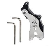 Adaptateur de cadre de frein V Brake vers disque pour vélos de route compatible avec les supports de frein linéaire et de frein cantilever (doré)