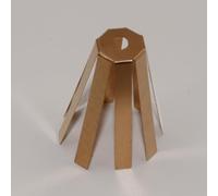 Adaptateur de cale en laiton conçu pour les arbres de golf de 0 335/0 350 à 0 355/0 370, avec parois latérales pliables pour améliorer la liaison époxy et minimiser l'effet de poids sur le swing (8