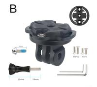Adaptateur de caméra d'action avec convertisseur de support d'ordinateur de vélo pour Garmin Computer Mount fournit un assemblage stable et sécurisé (kit B)