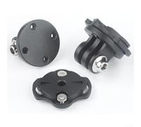 Adaptateur de caméra d'action compatible avec Garmin Bike Computer Mount Converter fabriqué en alliage d'aluminium avec adaptateur en plastique et 2 clés hexagonales (kit B)