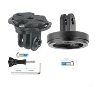 Adaptateur de caméra d'action de vélo pour support d'ordinateur compatible Garmin, avec alliage d'aluminium et construction en plastique pour plus de stabilité