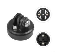 Adaptateur de caméra de vélo - Kit de base pour caméra de sport - Compatible avec un espacement des trous GARMIN 20 mm - Maintien sûr - Montage facile - Noir