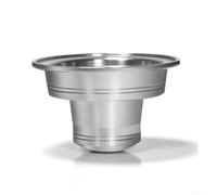Adaptateur de capsule en acier inoxydable pour machines à café, filtre en acier inoxydable 304 de grand pour petits, inoxydable avec débit optimal, facile à nettoyer, argenté
