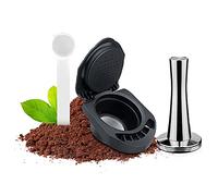 Adaptateur de capsule réutilisable BENFUCHEN compatible avec DolceGusto, rechargeant votre café moulu préféré compatible avec Piccolo XS/Genio S, avec un tamper à café