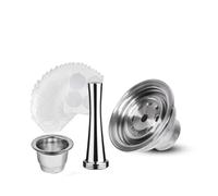 Adaptateur De Capsules De Café Réutilisable, Support De Filtre En Acier Inoxydable, Compatible Avec Nespresso Vertuo POP, Accessoire De Machine À Café(3PCS)