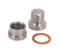 Adaptateur de Capteur à Oxygène Automobile, Métal à Haute Résistance M12x1.25, électro galvanisé, Conçu pour Détecter L'oxygène dans Le Système D'échappement