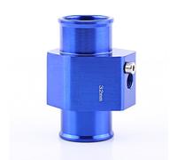 Adaptateur de Capteur de Température, Keesno Sonde Température de l'Eau Tuyau Universel en Alliage Aluminium Joint de Tuyau de Radiateur Bleu 26mm - 40mm(32mm)