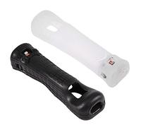 Adaptateur de Capteur Motion Plus avec étui en Silicone, étui de Protection en Silicone étendu pour Télécommande Wii, Compatible avec Divers Jeux Wii (Noir)(Le Noir)