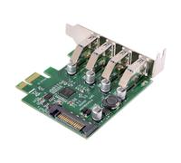 Adaptateur de Carte D'Extension PCI Express à Profil Bas 4 PCI-E Vers USB 3.0 HUB 5Gbps SystèMes D'Exploitation USB1.1/2.0/3.0