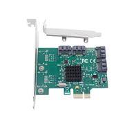 Adaptateur de Carte D'Extension PCIE PCI Express X1 Vers Contrôleur SATA3.0 4 Puce 88SE9215 PCI E PCI-E 3 Multiplicateur