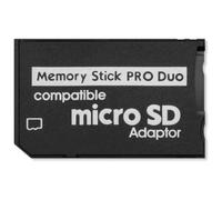 OcioDual Adaptateur de Carte Mémoire Micro SD 64GB vers Memory Stick Pro MS Noir Convertisseur Lecteur pour PSP 1000/2000/3000