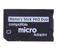 Adaptateur de carte mémoire micro SD vers Memory Stick PRO Duo - Noir (compatible PSP)