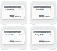 Adaptateur De Carte Mémoire Sd2Vita 5.0, Adaptateur De Carte Mémoire Micro 4 Pièces Pour Adaptateur De Carte Mémoire Compatible Pour Ps Vita 1000 2000 Pour Ps Tv