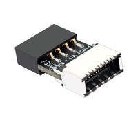 Adaptateur de Carte mère USB C, Adaptateur de Carte mère USB 2.0 | Connecteur 9 Broches de la Carte mère,Adaptateur d'extension mâle Type-e Femelle, convertisseur Haute Vitesse Prise Type-c