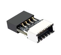 Adaptateur De Carte Mère USB C - en-tête De Panneau USB 2.0, Carte Mère De Châssis 9 Broches | Connecteur Convertisseur Haute Vitesse pour Une Transmission De Données Plus Rapide, Connectivité T