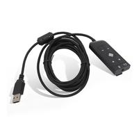 Adaptateur de carte son audio USB vers jack 3,5 mm pour Kingston Cloud II, casque de jeu 7.1 canal USB carte son pour PS5, pour série X S