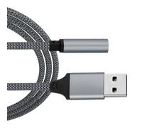 Adaptateur De Carte Son Externe - Convertisseur Audio 3,5 Mm Pour Jack, Adaptateur De Casque Stéréo | Universall USB Audio Cable Pour PC, Ordinateur Portable, Carte Son Externe Plug & Play Pour L