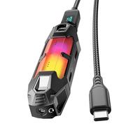 Adaptateur de Carte Son Externe pour téléphone Tablette offrant Une Rapide de 3, 5 mm et USB avec de l ' Alimentation en Temps réel, Affichage LED, école