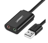 Adaptateur De Carte Son Externe USB 2.0, Noir