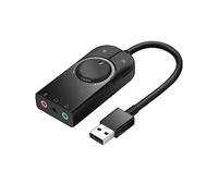 Ugreen Adaptateur audio USB vers 3x Jack 40964 – Contrôle du volume – OTG – Noir