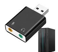 Adaptateur De Carte Son USB, Adaptateur Audio USB 3,5 Mm, Équipement De Carte USB Plug And Play, Accessoires De Carte Son, Fonctionnalité Lug And Play, Multicolore, Pour Ordinateurs Portables Et De Bu