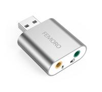 Adaptateur de carte son USB FE030 (argent 1-P)