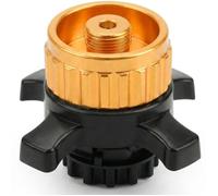 Adaptateur de cartouche de gaz TERRE JARDIN Easy Clic - Compatible valve CV vers filetage EN417 - Aluminium et laiton