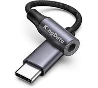 Adaptateur de casque auxiliaire KingData USB C vers Jack 3,5 mm DAC, audio stéréo Hi-Fi, type C, compatible avec iPhone 15 Pro Max, Galaxy S24, S23, S22, S21, S20, A55, A35 C55, iPad Pro Mini, 6 pixel