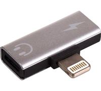 Adaptateur de Casque Lightning - Akyga - AK-AD-64 - Double Lightning - Compatible iPhone - Noir