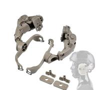 Adaptateur de Casque pour Rail de Casque Tactique Compatible avec les casques Fast et Wendy, Tactique Headset Casque Support Rotation à 360° pour Airsoft et Paintball, Chasse, Militaire de Tir (Green)