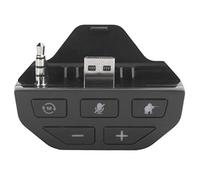 Adaptateur de Casque Stéréo pour One, Convertisseur pour Casque, Amplificateur de Son pour Manette de Jeu avec Contrôle du Volume pour Chat Vocal et Mixage Sonore de Jeu (Noir)